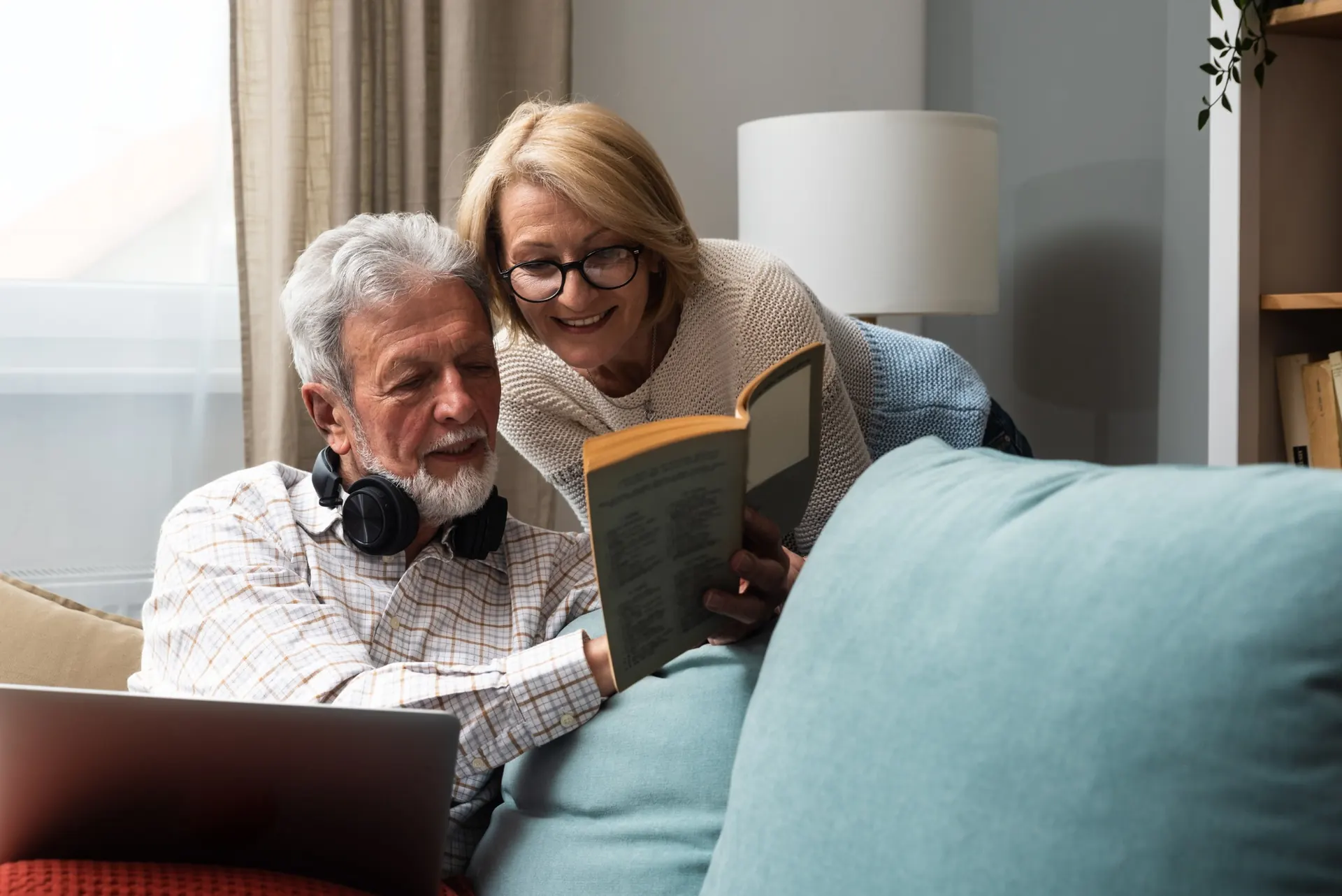 bright, tidy living room